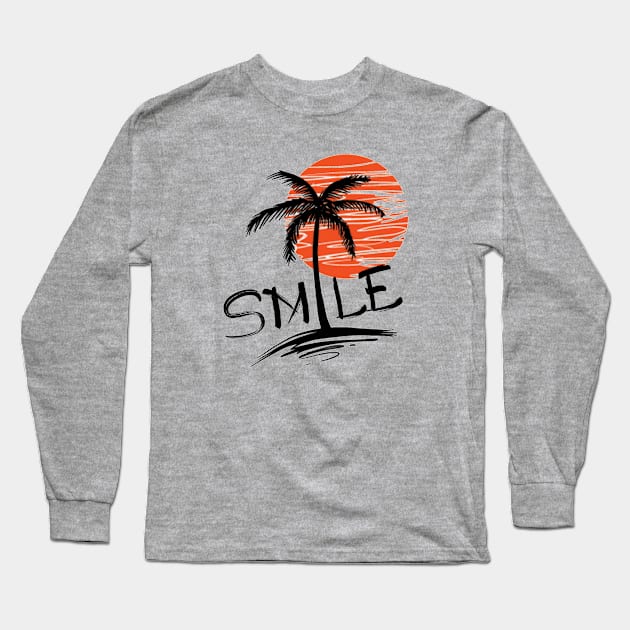 Smile - Smile Long Sleeve T-Shirt by Kudostees